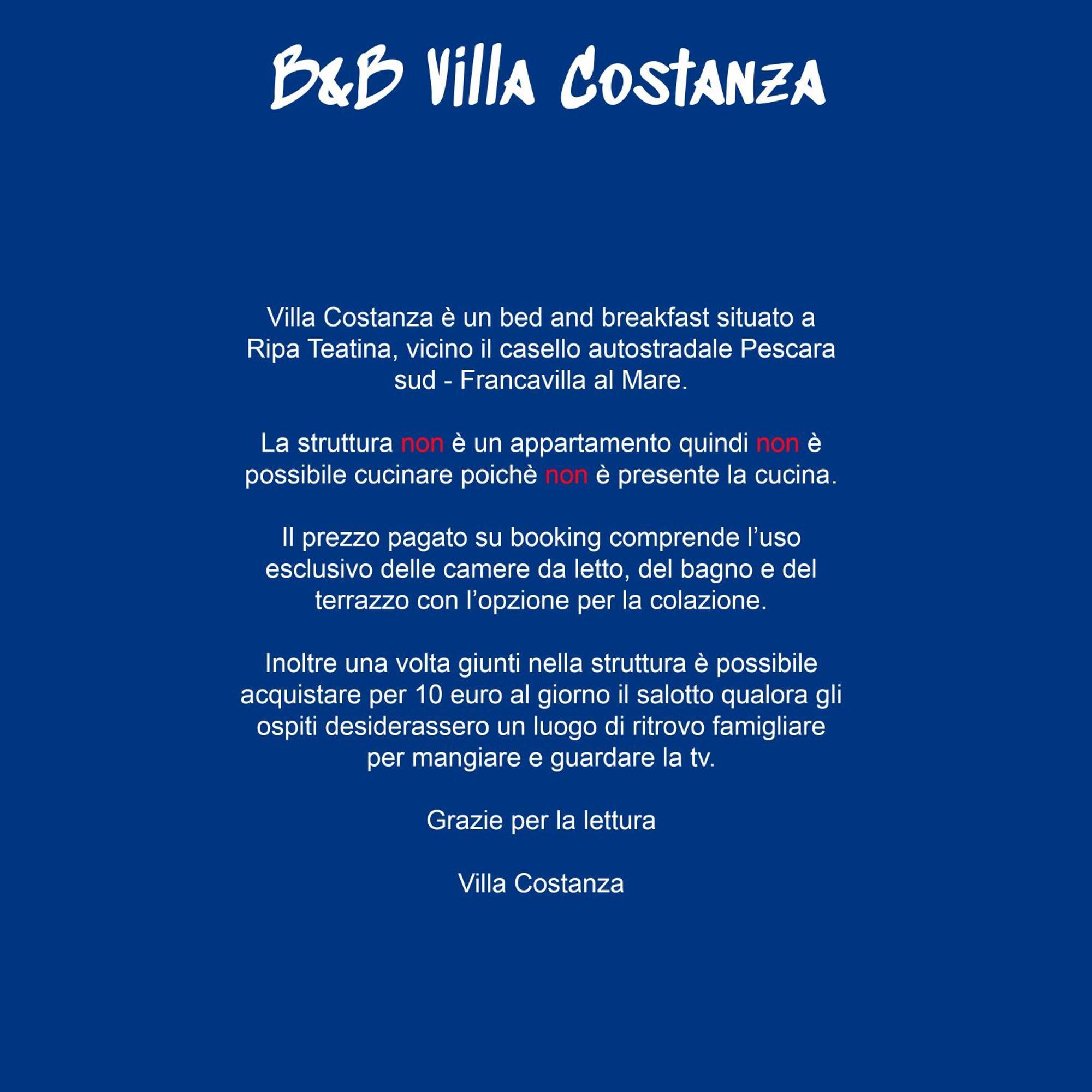 Villa Costanza Ripa Teatina Exteriér fotografie